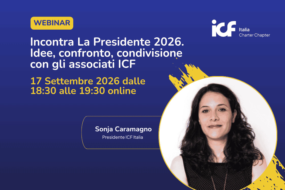 Incontra La Presidente 2026. Idee, confronto, condivisione con gli associati ICF.